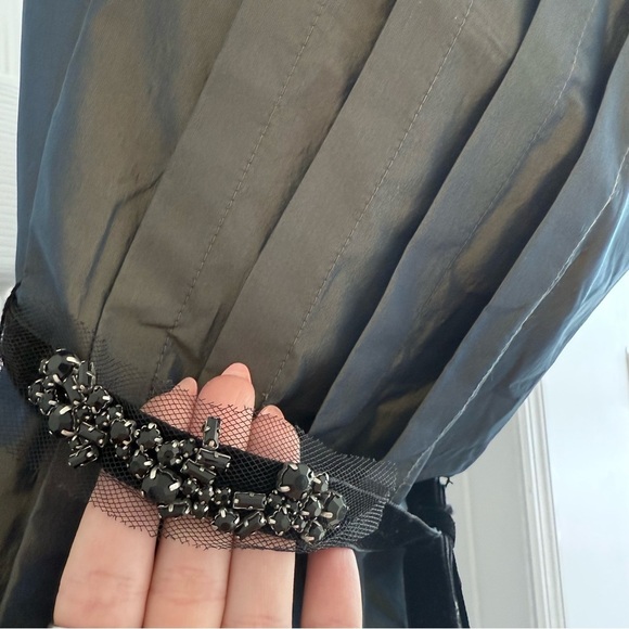 NWT ROBERT RODRIGUEZ Strapless Taffeta Embellished Peplum Cocktail Dress 4 - Picture 10 of 16